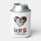 自分のMrとMrsの写真を作成する一致するカップル 缶クーラー (缶正面)
