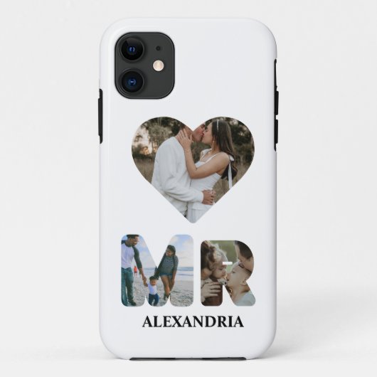 自分のMrとMrsの写真を作成する一致するカップル Case-Mate iPhoneケース (裏面)