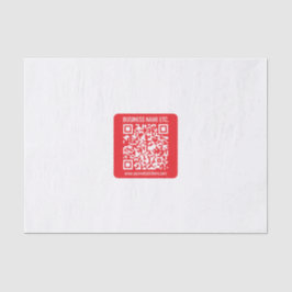 自分のQRコードを瞬時に作成 | 編集可能な赤 薄葉紙
