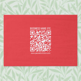 自分のQRコードを瞬時に作成 | 編集可能な赤 薄葉紙