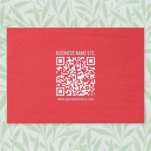 自分のQRコードを瞬時に作成 | 編集可能な赤 薄葉紙