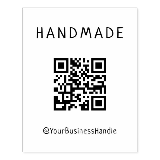自分のQRコードカスタムを大企業にする ラバースタンプ (インプリント)