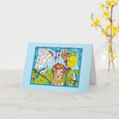 自分のReality_Greetingカードを作成する カード (黄色い花)