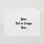 自分のRSVPカードの作成 出欠カード (正面/裏面)