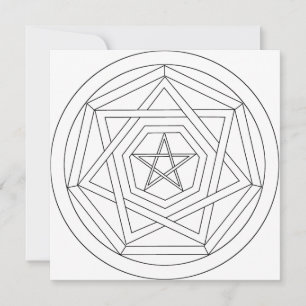 自分のSigil Sigillum Deiオカルトスターカードを描く