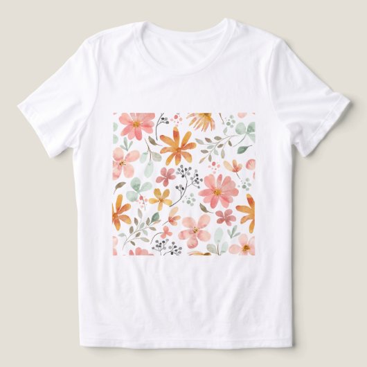自分のTシャツの花を作アートる画像をアップロード トライブレンドTシャツ (デザイン正面)