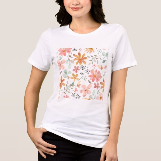 自分のTシャツの花を作アートる画像をアップロード トライブレンドＴシャツ (正面)