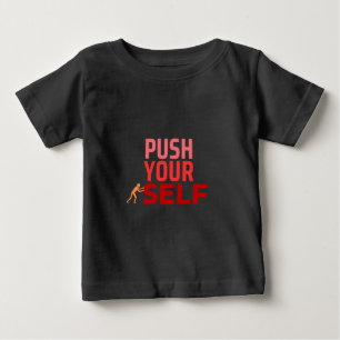 自分のTシャツを押す ベビーTシャツ