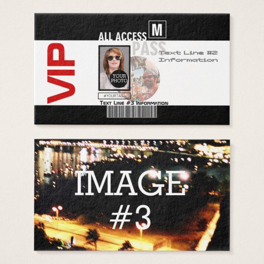 自分のVIPパスをパーソナライズする8つの方法にする (正面&裏面)