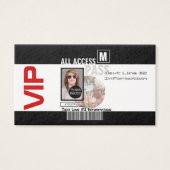 自分のVIPパスをパーソナライズする8つの方法にする (正面)