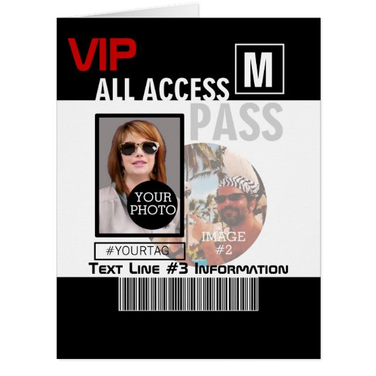 自分のVIPパスをパーソナライズする8つの方法にする (正面)