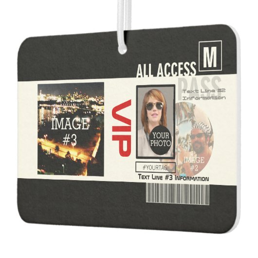 自分のVIPパスをパーソナライズする8つの方法にする カーエアーフレッシュナー (左)