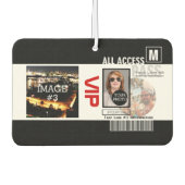 自分のVIPパスをパーソナライズする8つの方法にする カーエアーフレッシュナー (正面)