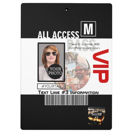 自分のVIPパスをパーソナライズする8つの方法にする クリップボード (裏面)