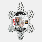 自分のVIPパスをパーソナライズする8つの方法にする スノーフレークピューターオーナメント (右)