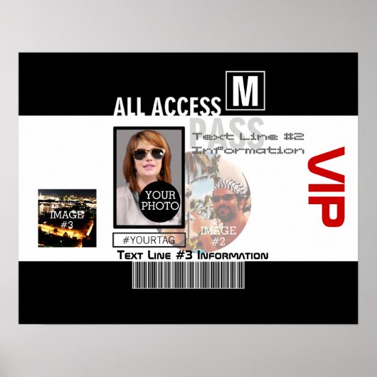 自分のVIPパスをパーソナライズする8つの方法にする ポスター (正面)
