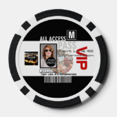 自分のVIPパスをパーソナライズする8つの方法にする ポーカーチップ (裏面)