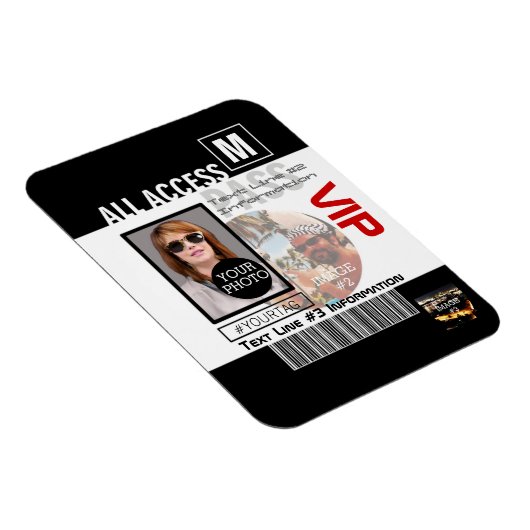 自分のVIPパスをパーソナライズする8つの方法にする マグネット (右側)