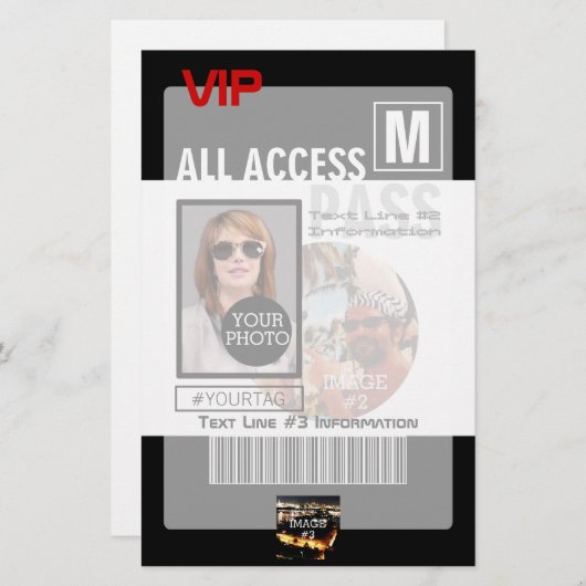 自分のVIPパスをパーソナライズする8つの方法にする 便箋 (正面/裏面)