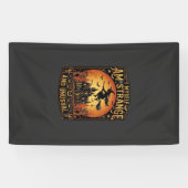 自分は変なハロウィン魔女の幽霊屋敷 横断幕 (横)