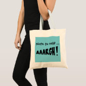 自分へのメモ "AAARGH!" トートバッグ (正面(商品))