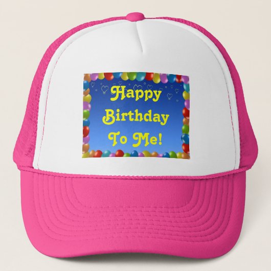 自分への誕生日お祝い ハット (正面)