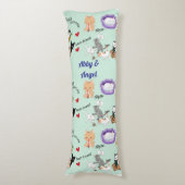 自分または自分の子抱き枕の名前のパーソナライズ ボディピロー (正面縦)