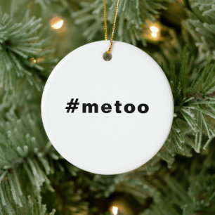 自分も， #metoo,プライド白黒 セラミックオーナメント