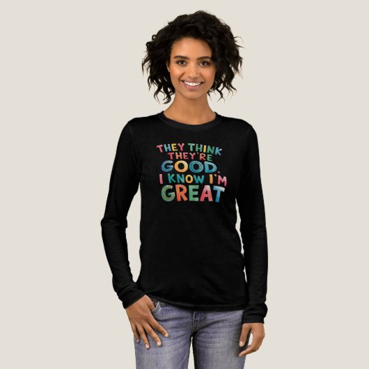 自分よりできると思ってるやつらがいる。でも本当にできるのは俺だ。 トライブレンドＴシャツ (正面全体)
