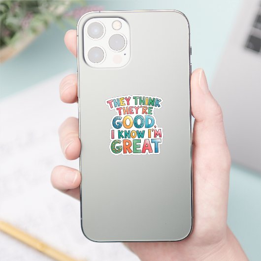 自分より偉いと思っている人がいる。でも本当に偉いのは私だ シール (スマートフォン)
