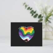 自分らしくいよう LGBT トランスジェンダー ゲイ ポストカード (スタンド正面)
