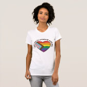自分らしくいよう Pride Heart Tシャツ デザイン (正面フル)