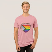 自分らしくいよう Pride Heart Tシャツ デザイン (正面全面)