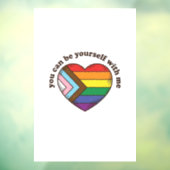 自分らしくいよう Pride Heart Tシャツ デザイン ウィンドウサイン (シート3)