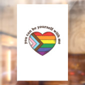 自分らしくいよう Pride Heart Tシャツ デザイン ウィンドウサイン (シート2)