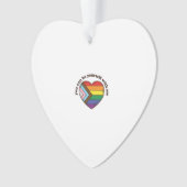 自分らしくいよう Pride Heart Tシャツ デザイン オーナメント (正面)