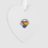 自分らしくいよう Pride Heart Tシャツ デザイン オーナメント (正面)