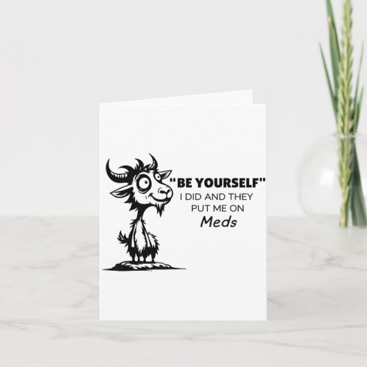 自分らしくしていたら薬を飲まされる羽目になった カード (正面)