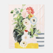 自分らしく成長する フリースブランケット (正面)