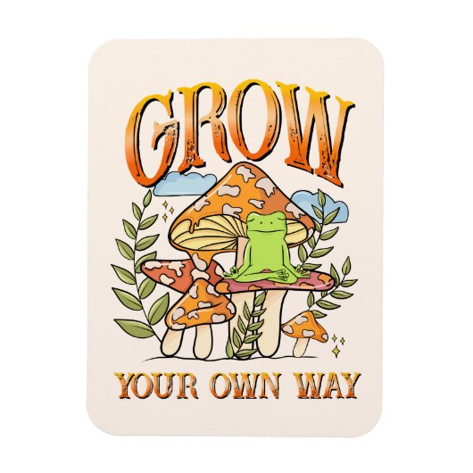 自分らしく成長する マグネット (縦)