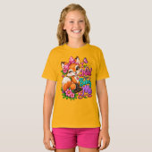 自分らしく生きるキツネ Tシャツ (正面フル)