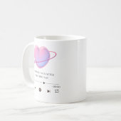 自分らしく生きる - モチベーション コーヒーマグカップ (正面左)
