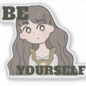 自分らしく生きる – 自己愛と自信  シール (正面)