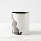 自分らしく生きる – 自己愛と自信  ツートーンマグカップ (中央)