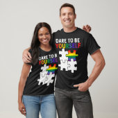 自分らしく生きる LGBTプライド パズルのピース Tシャツ (ユニセックス)