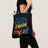自分らしく生きる Pride Gay トートバッグ (クローズアップ)