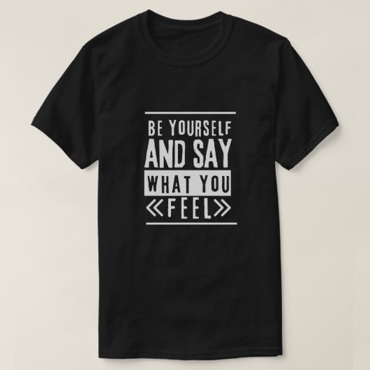 自分らしく生きる Tシャツ (デザイン正面)