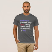 自分らしく生きる Tシャツ (正面フル)
