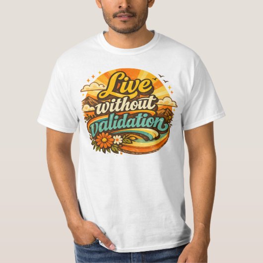 自分らしく生きる Tシャツ (正面)