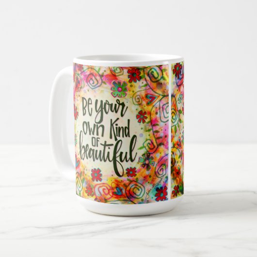 自分らしく美しい コーヒーマグカップ (正面左)